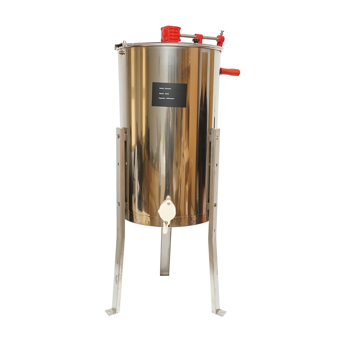 Centrifuga manuala apicola, extractor miere din inox cu 3 rame Centrifuga manuala apicola, extractor miere din inox cu 3 rame